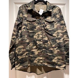 No Brand Name Camo Button Down Shirt